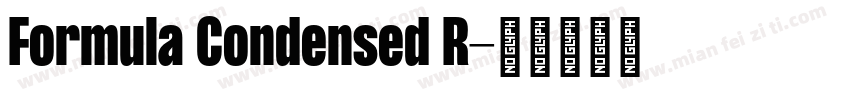 Formula Condensed R字体转换